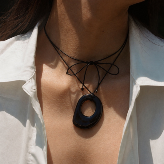 Nuit Obsidiana Plata 925